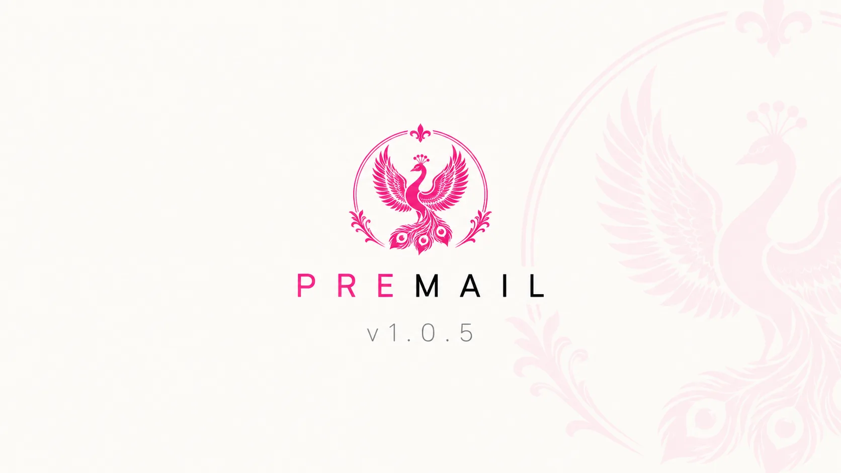Premail phoenix artwork announcing version 1.0.5