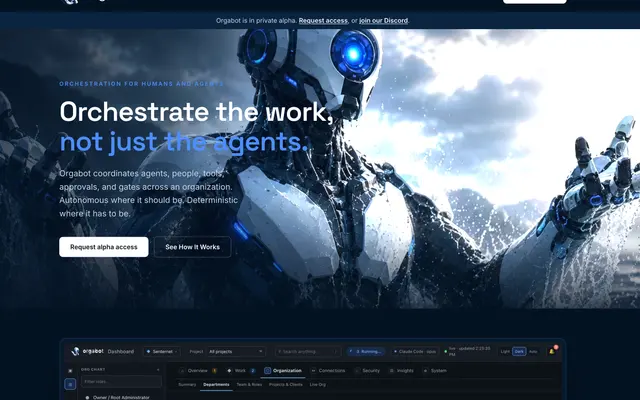 Orgabot: Orchestrate the work, not just the agents.