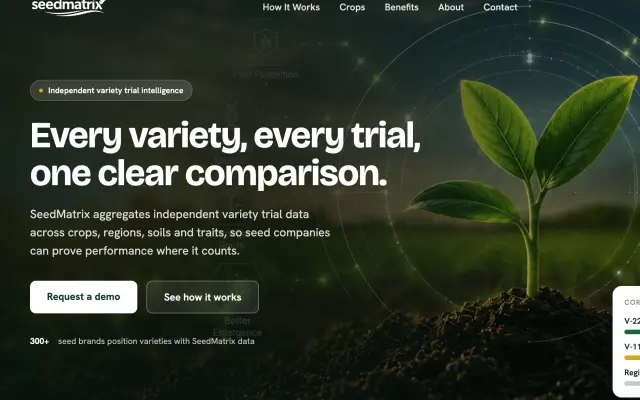 SeedMatrix: Every variety, every trial, one clear comparison.